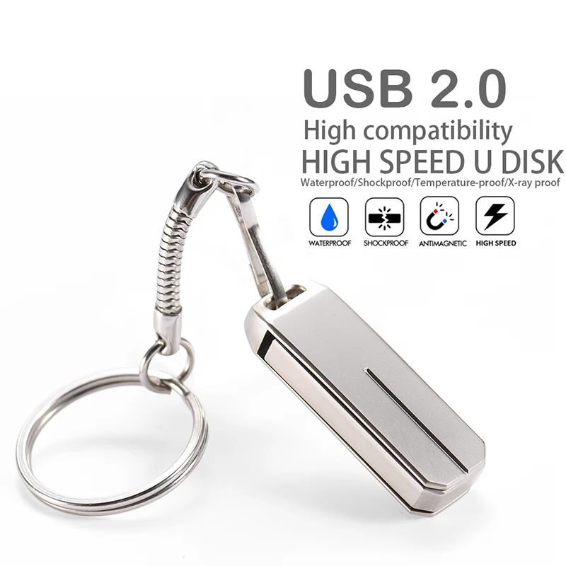 Unidad Flash Super Mini USB 2,0 con logotipo personalizado, Pendrive de 32GB, 16GB, 8GB, 4GB, hebilla colgante, tarjeta de memoria, fotografía - imagen 2