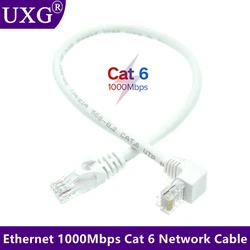 Cable RJ45 CAT6 Angular 90º - Conexión de Red Ethernet UTP Gigabit