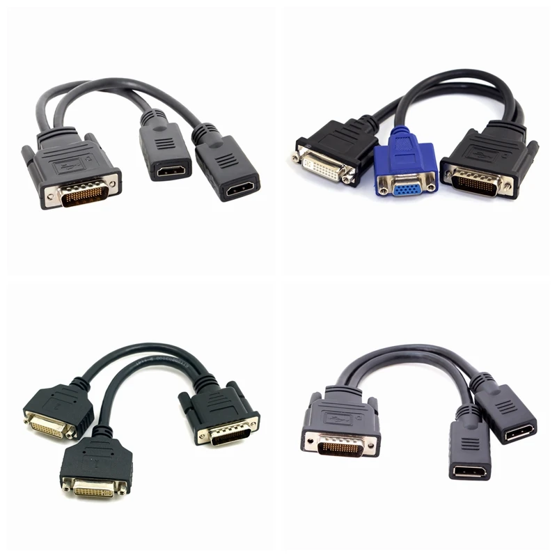 Conversor DMS-59 a Dual Monitor – DisplayPort HDMI a VGA DVI