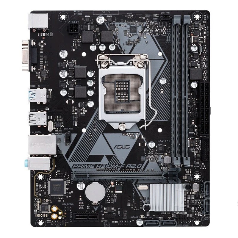 Placa base ASUS usada PRIME H310M-F R2.0 LGA 1151 compatible con DDR4 32GB 2666MHz SATA 6Gbps y USB 3.1 Gen 1 - imagen 2