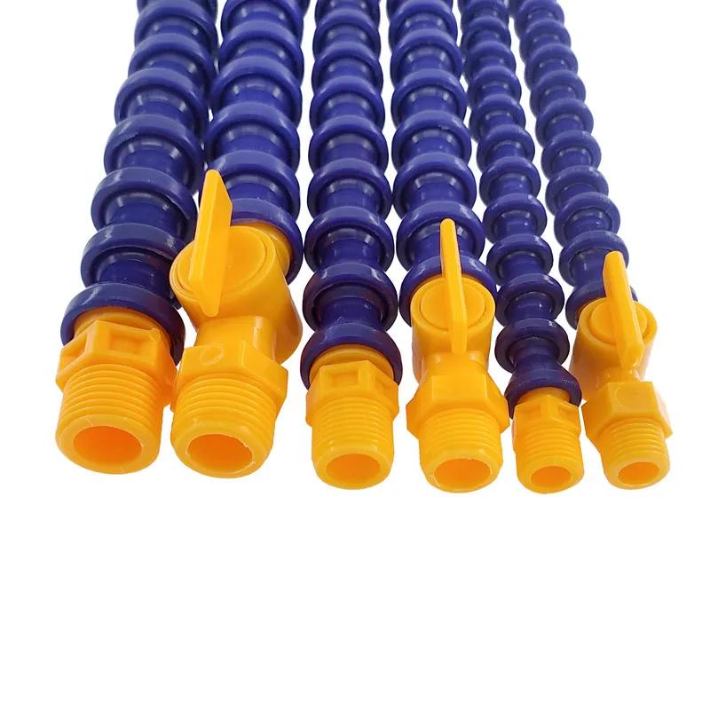 Boquilla plana redonda de plástico, manguera de refrigerante de aceite ajustable, tubos flexibles de refrigeración de aceite de agua, 6 piezas, 300, 400, 500, 600, 1/4mm, 3/8, 1/2 - imagen 2