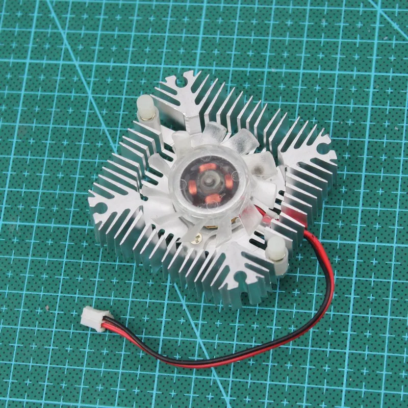 Ventilador de refrigeración del disipador térmico de aluminio Snowwhite, 55MM, 2 pines, PC, ordenador, CPU, tarjeta de vídeo VGA, VC899, 36mm, 12V - imagen 3