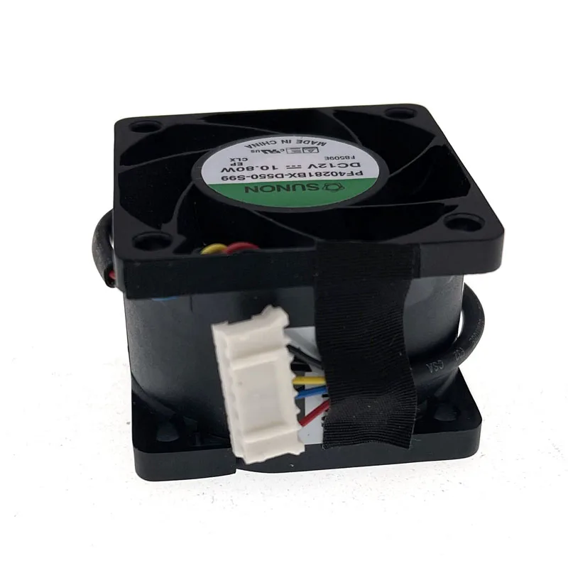 Ventilador de refrigeración de caja CFM de alta velocidad, PF40281BX-D550-S99 para Sunon de 40x40x28mm, 4028, 12V, 10,80 W, 20000RPM, 4 Mini ventiladores de alambre, 40mm, 4cm, nuevo - imagen 5