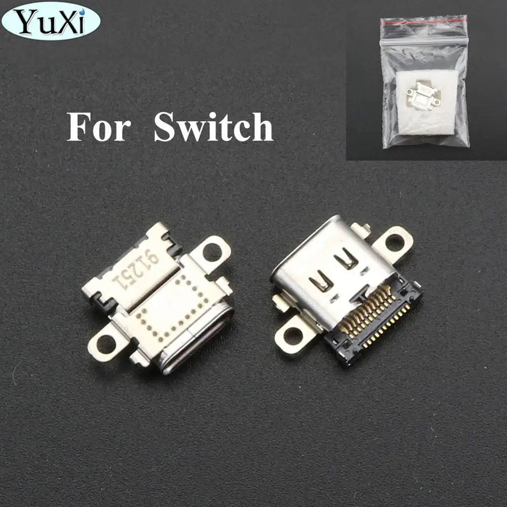 YuXi 1 pieza nuevo puerto de carga conector USB tipo C de repuesto para consola Nintendo Switch NS