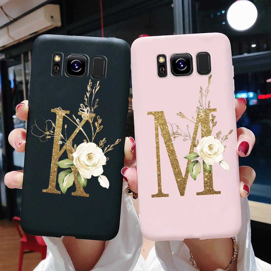 Para Samsung Galaxy S8 S8 Plus funda de teléfono delgada mate lindas letras trasera de silicona TPU funda suave para Samsung S8 S 8 plus