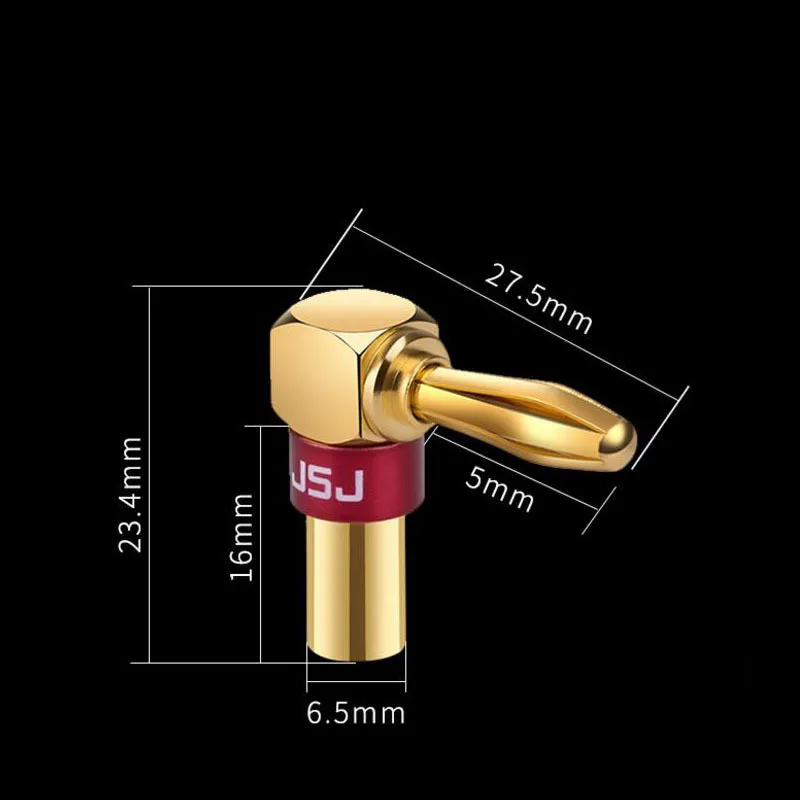 2 uds. Altavoz banana head línea de altavoz KTV cable de audio conector de cobre - imagen 4