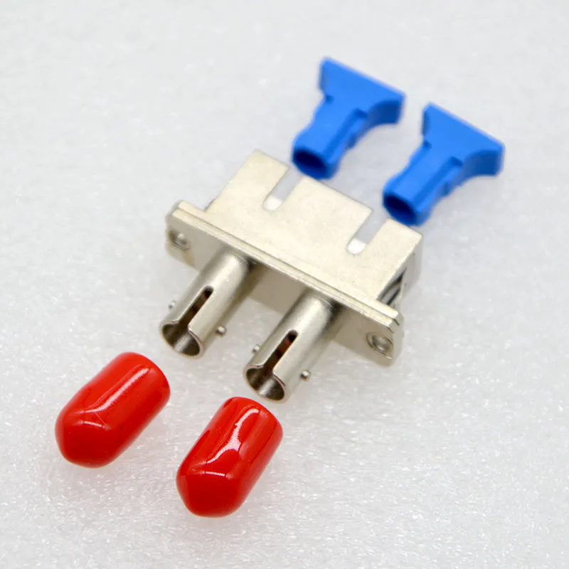 GONGFENG-Adaptador de doble núcleo, 10 piezas, ST-SC/ST-SC, brida (adaptador de Metal dúplex), Conector de fibra óptica, venta al por mayor - imagen 3