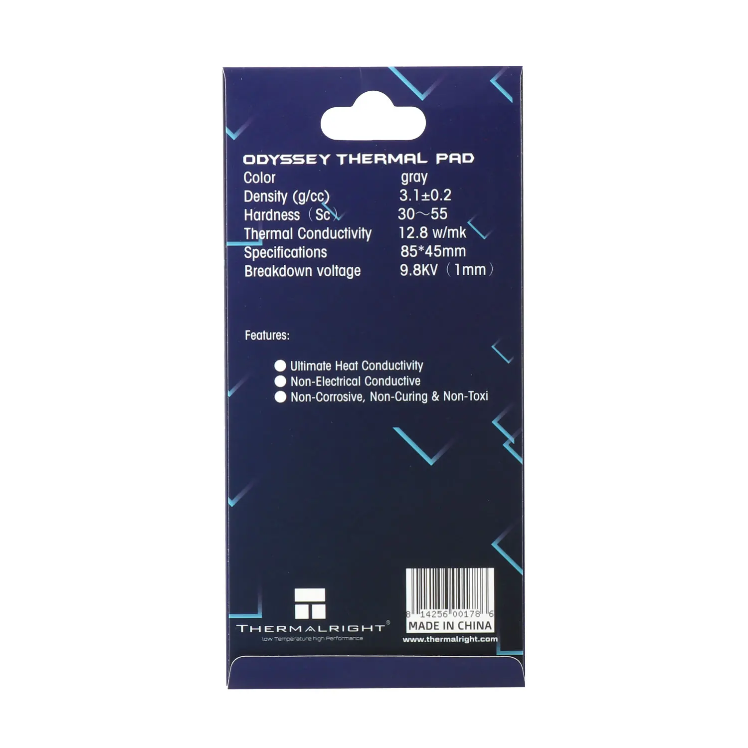 Almohadilla térmica de alta conductividad para CPU, disipador de calor de Chip GPU SSD, 85x45x0,5mm, 12,8 W/MK - imagen 3