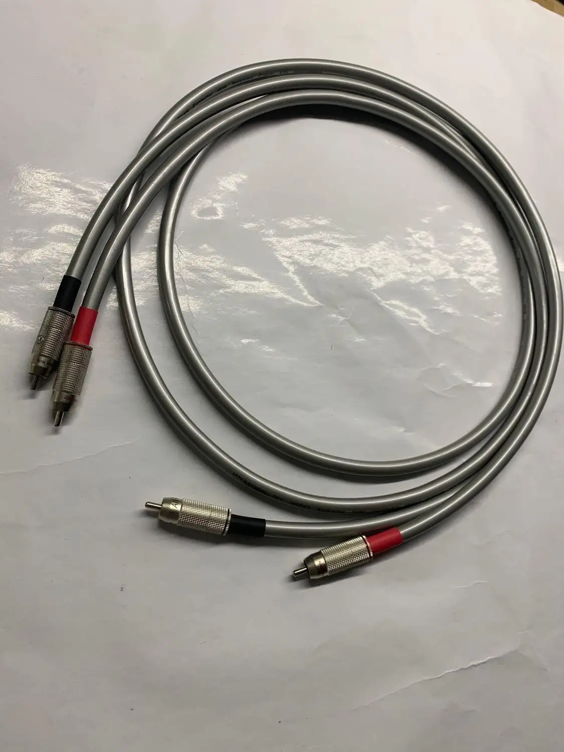 Conectores RCA chapados en plata para cable audiófilo AN-VX