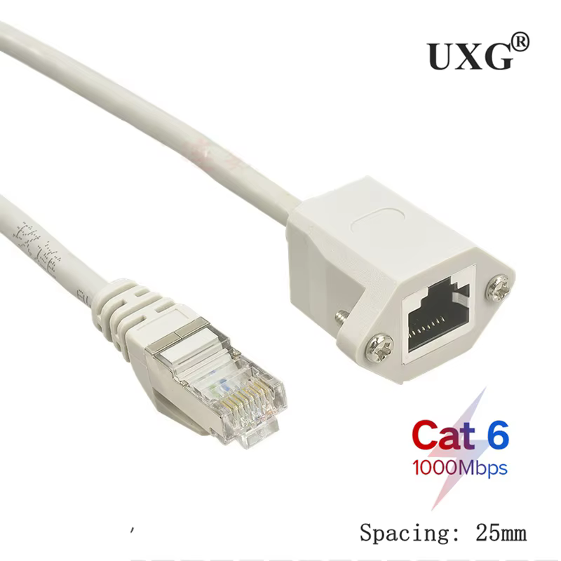 Extensión RJ45 Panel Macho-Hembra – Cat 6 Ethernet 2.5m - imagen 4