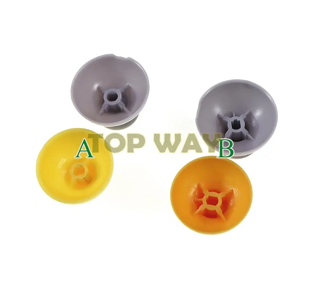 100sets Replacement Joystick Thumb Stick Cap Yellow Gray Worn Out Analog Cap For NGC Gamecube gamecube GC controller - imagen 2