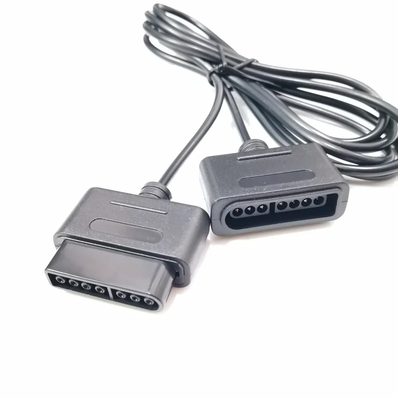Cables de extensión de alta calidad para controlador de juegos SNES Super Nintendo, 1,8 M, Cable de alta calidad para controlador de 16 bits - imagen 5