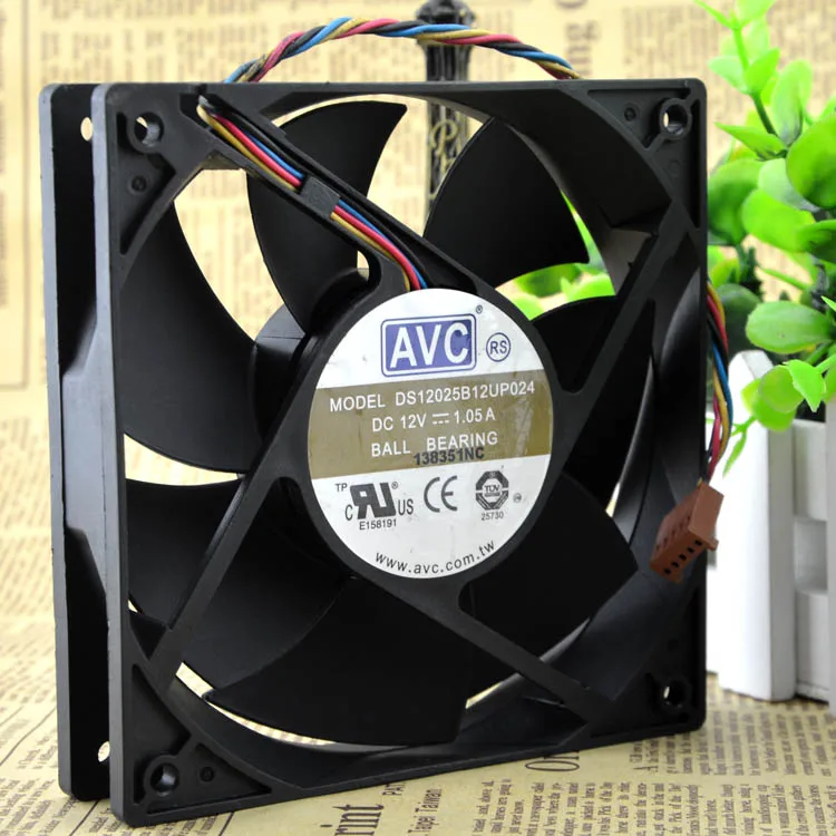 Volumen de aire Ultra grande AVC Ds12025b12up024 12v 1,05a 12cm 4 cables PWM ventilador de velocidad - imagen 3