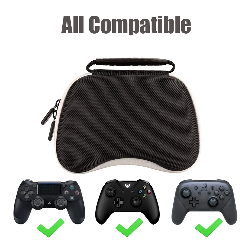 Estuche de transporte portátil de carcasa dura EVA con correa para muñeca para Xbox One S X/PS4/Switch Pro, bolsa de almacenamiento para controlador a prueba de golpes - imagen 3