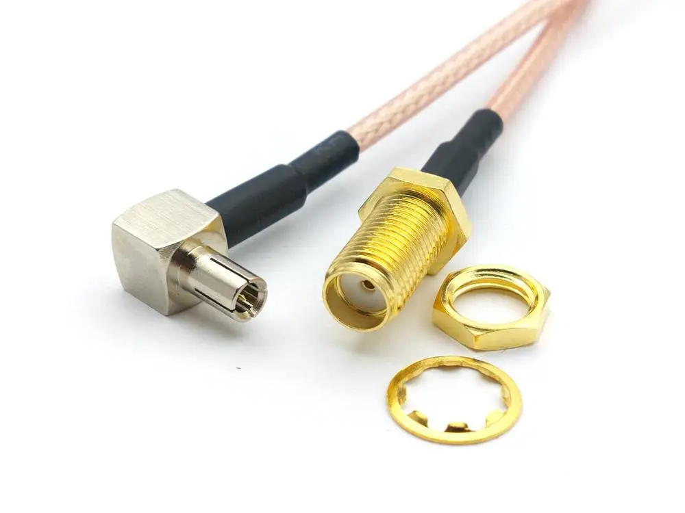 CABLE de 50 piezas RG316 SMA hembra a adaptador de conector macho ts9