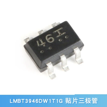 100 uds/1 lote Original LMBT3946DW1T1G pantalla de seda 46 SOT-363 40V/200mA transistor SMD