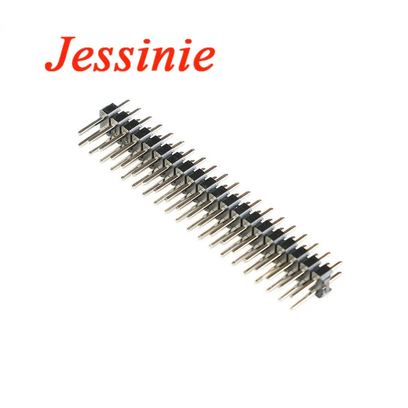 Tira de conector macho de doble fila, Pin de paso de 2,54mm, 2x2P/3/4/5/6/7/8/10/12/20/40P, 2x2, 10 unidades P/3/4/5/6/7/8/10/12/20/40P - imagen 5