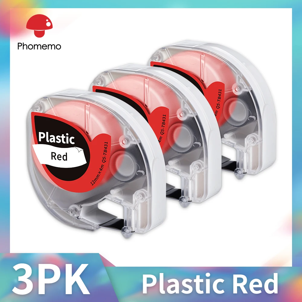 3PK Red Plastic