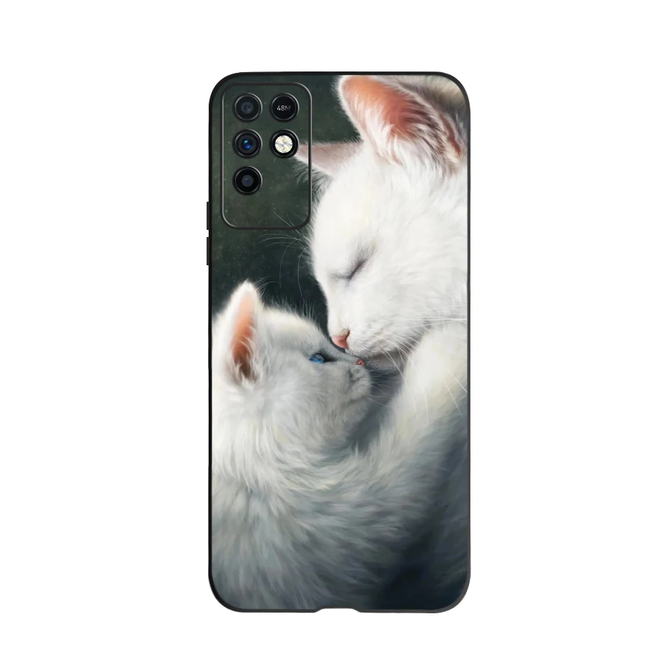 Funda de teléfono para Infinix Note 10, carcasa trasera de TPU de silicona suave de 6,95 pulgadas para Infinix Note 10 X693, Coque, Fundas de animales bonitos, parachoques - imagen 3