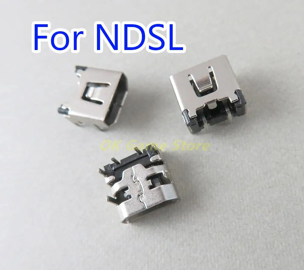 Puerto de carga de repuesto para Nintendo DS Lite, Conector de puerto de carga para NDSL, pieza de reparación, 3 piezas
