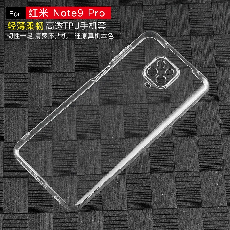 Para Xiaomi Redmi Note 9S funda ultrafina transparente suave TPU protección de lente funda trasera para xiaomi redmi note 9 pro max - imagen 4