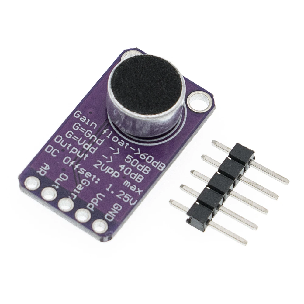 Módulo de placa amplificadora AGC de micrófono MAX9814, Control de ganancia automático, relación de ataque y liberación programable, THD bajo - imagen 4