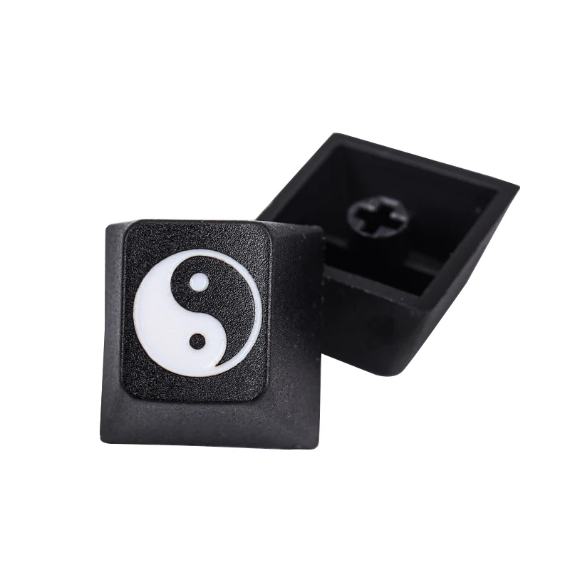 Tai Ji-teclas personalizadas R4 R1 PBT Cherry Mx, perfil para teclado mecánico Esc F1 1u Artisan para GK61 SK64 RK87 GH60 Gamer - imagen 2