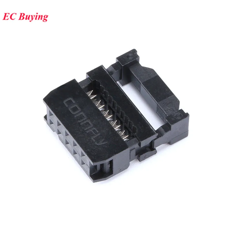 20 juegos/1 Juego de conector hembra IDC de 10 pines, paso de 2,54mm, 2x5 pines, FC-10, conector IDC de paso de doble fila, Terminal JTAG de 10 pines - imagen 5