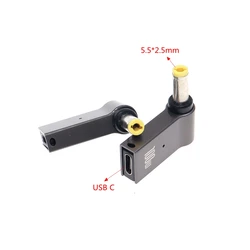 Adaptador USB-C Hembra a DC para Cargador de Portátil