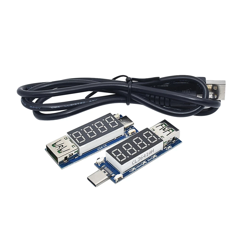 Módulo de señuelo PD tipo C, módulo de disparo de carga rápida, pantalla digital de CC, Medidor de amperios de voltaje, instrumento de prueba compatible con PD2.0 PD3.0 - imagen 5