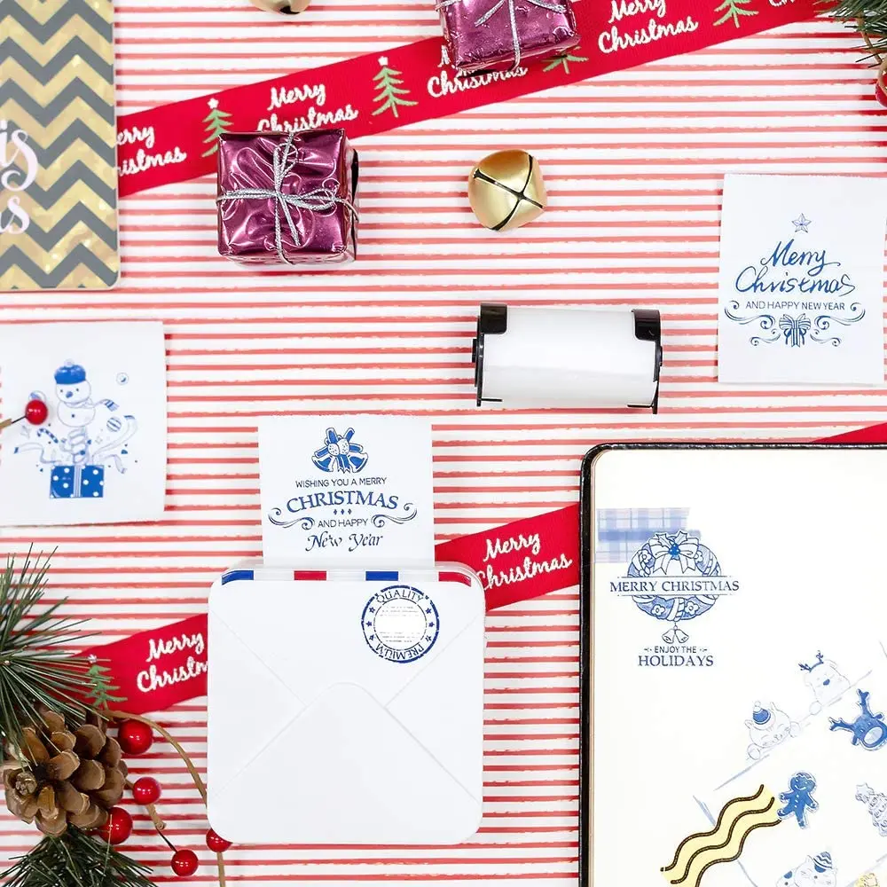 Phomemo-pegatina térmica imprimible, autoadhesiva, transparente, papel no adhesivo para impresora M02/M02S/M02Pro - imagen 2