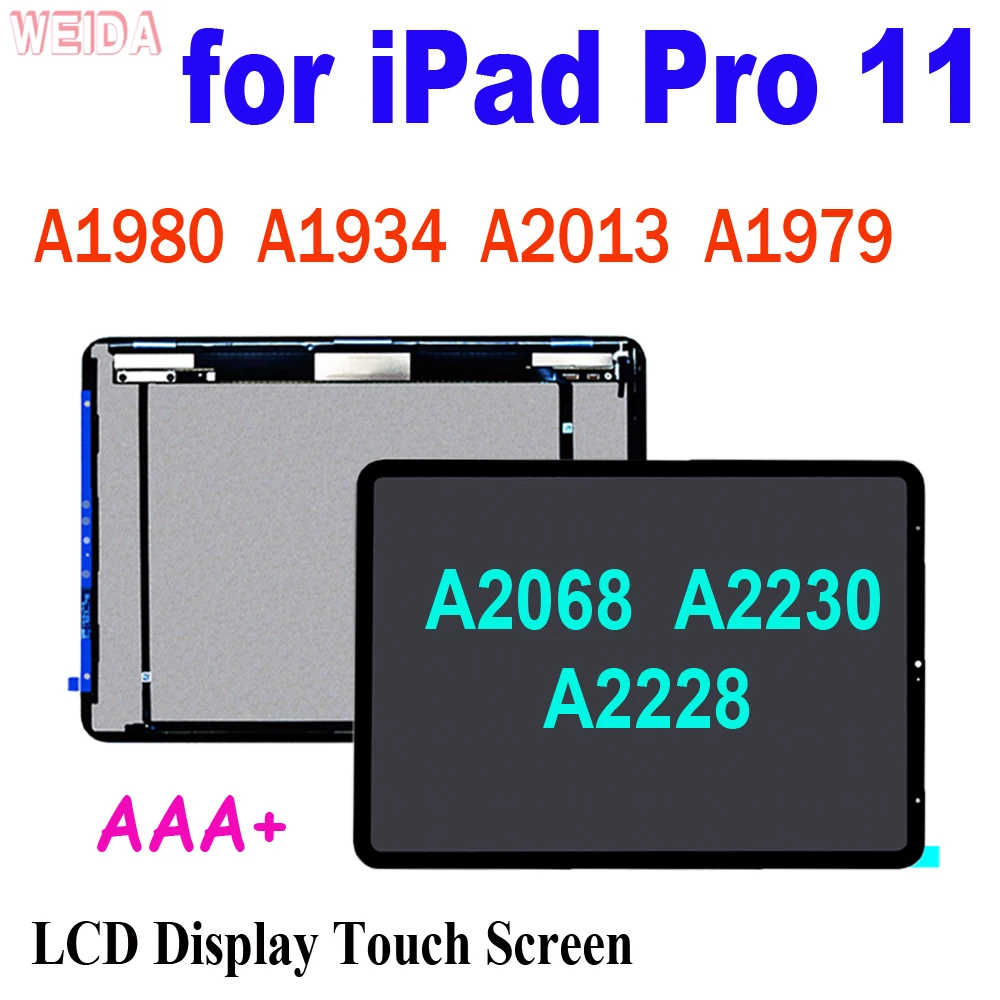 Pantalla LCD Original de 11 pulgadas para iPad Pro 11 LCD A1980 A1934 A2013 A1979 A2068 A2230 A2228, herramienta de montaje de digitalizador con pantalla táctil