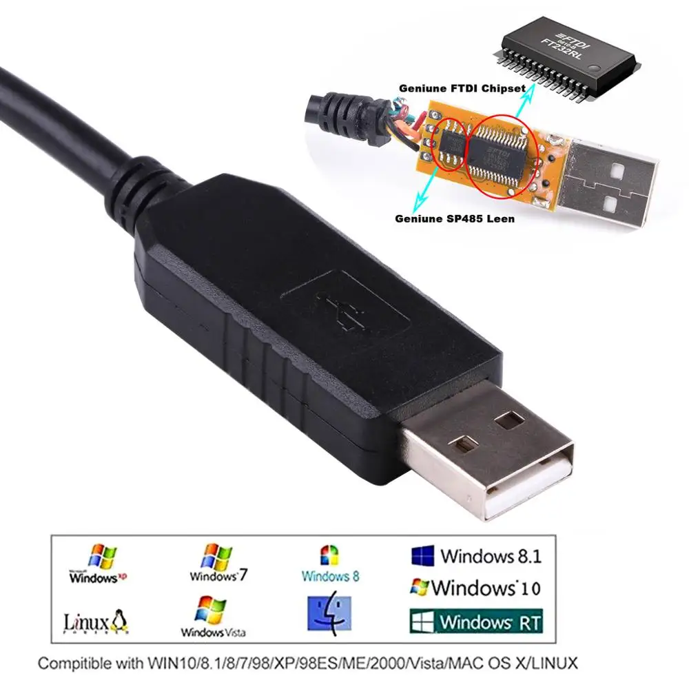 Convertidor DMX a USB, Cable adaptador de interfaz, efecto de iluminación de escenario, controlador Dmx, atenuador, conversión de señal DMX512 USB - imagen 2
