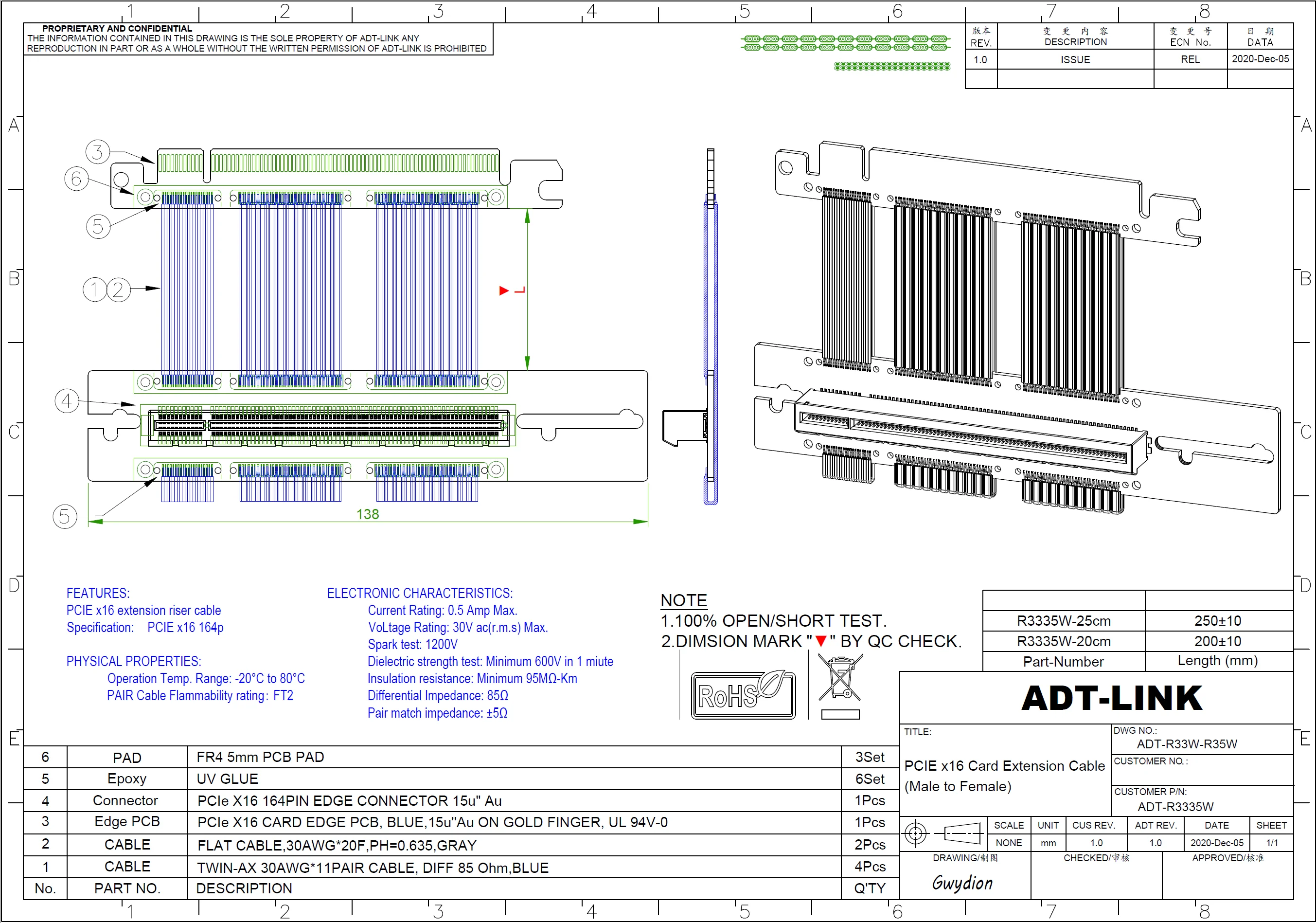 Tarjeta de vídeo gráfica PCI-E X16, soporte Vertical GPU 4,0, Cable de extensión de velocidad completa, combinación fija DIY para chasis ATX - imagen 5
