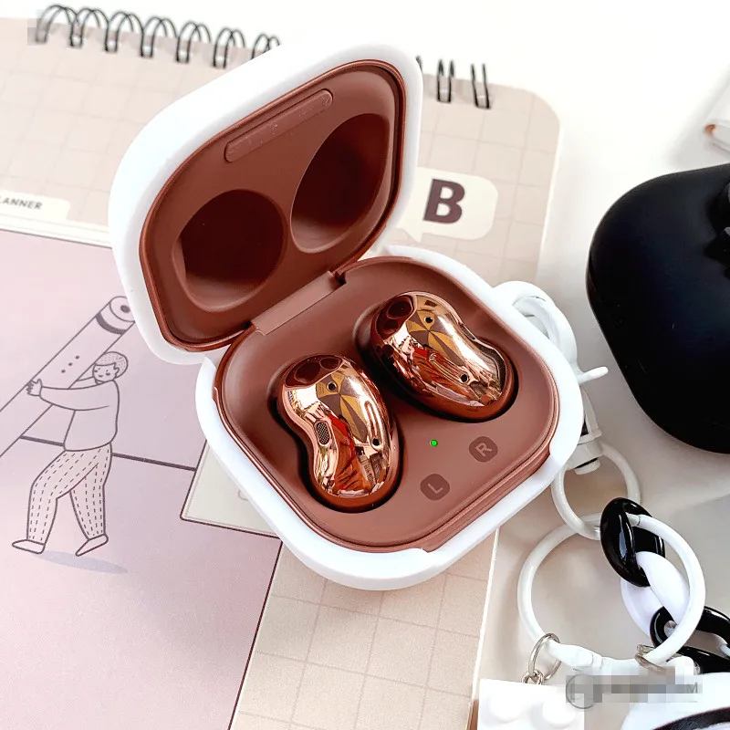 Funda para auriculares Star Wars para Samsung Galaxy Buds Live/Pro/Fe, carcasa protectora de silicona para auriculares inalámbricos con llavero - imagen 4