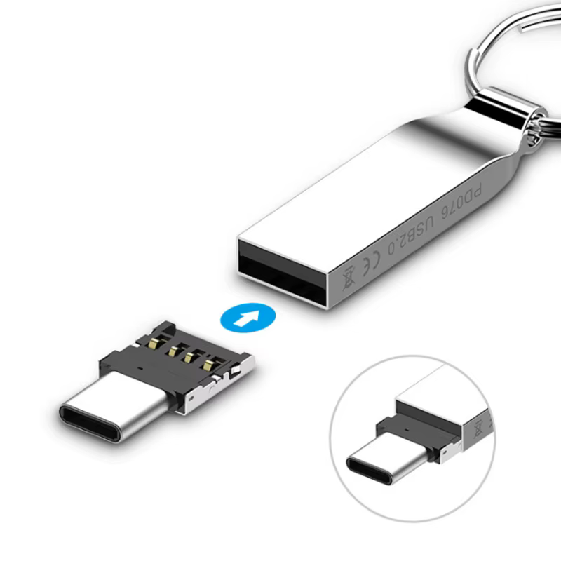 Adaptador USB-C a USB OTG Mini – Lector USB para PC y móviles - imagen 5