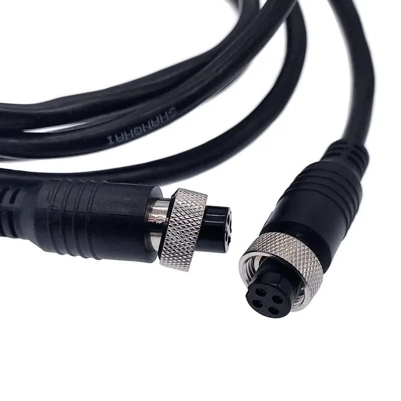 Conectores de cable GX12, 2m, 2 pines, 3 pines, 4 pines, 5 pines, 6 pines, cable de extensión de unión a tope, enchufe hembra a hembra M12 - imagen 3