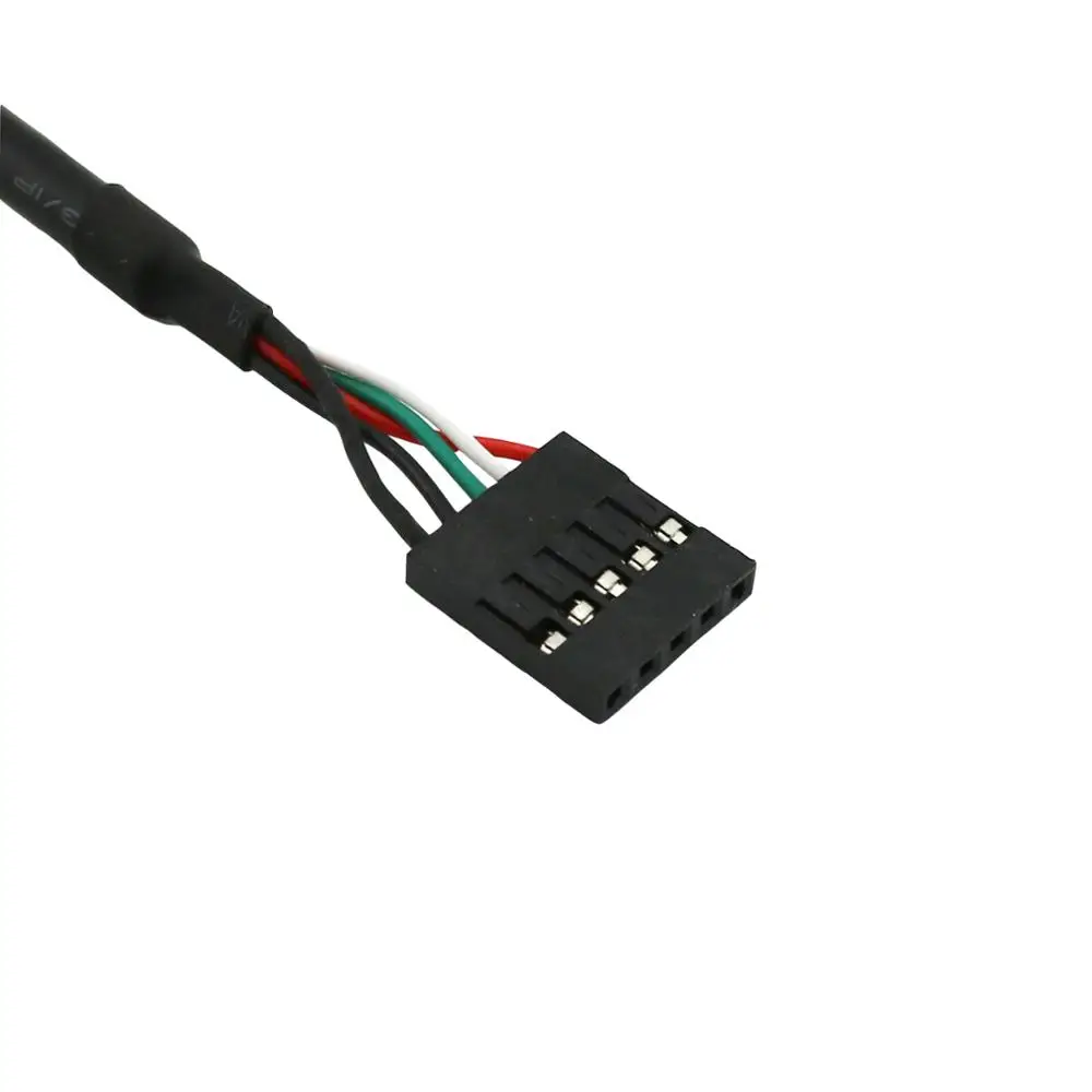 1 unidad USB 2,0 A hembra a Dupont 5 pines hembra conector de placa base Cable 50CM/1,5 pies - imagen 3