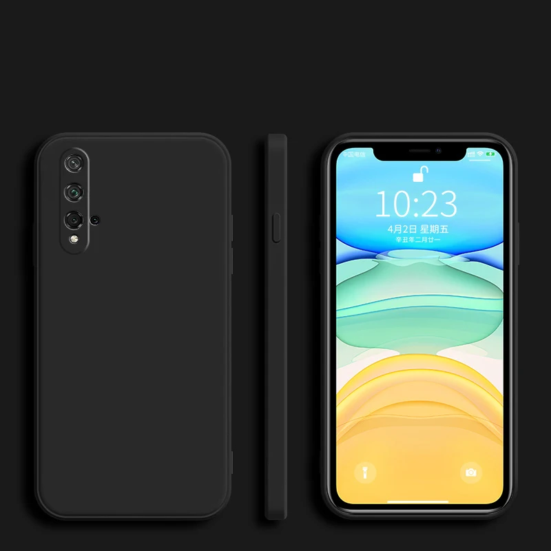 Funda de teléfono de silicona con marco cuadrado para Huawei Honor 20, 10, 30, 30S Pro Lite, suave funda protectora completa - imagen 5