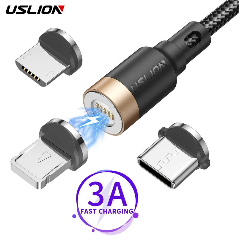 Cable USB Magnético 3A USLION - Vista principal