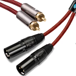 Cable XLR RCA Dual OFC – Audio Hifi Pro 3 pines