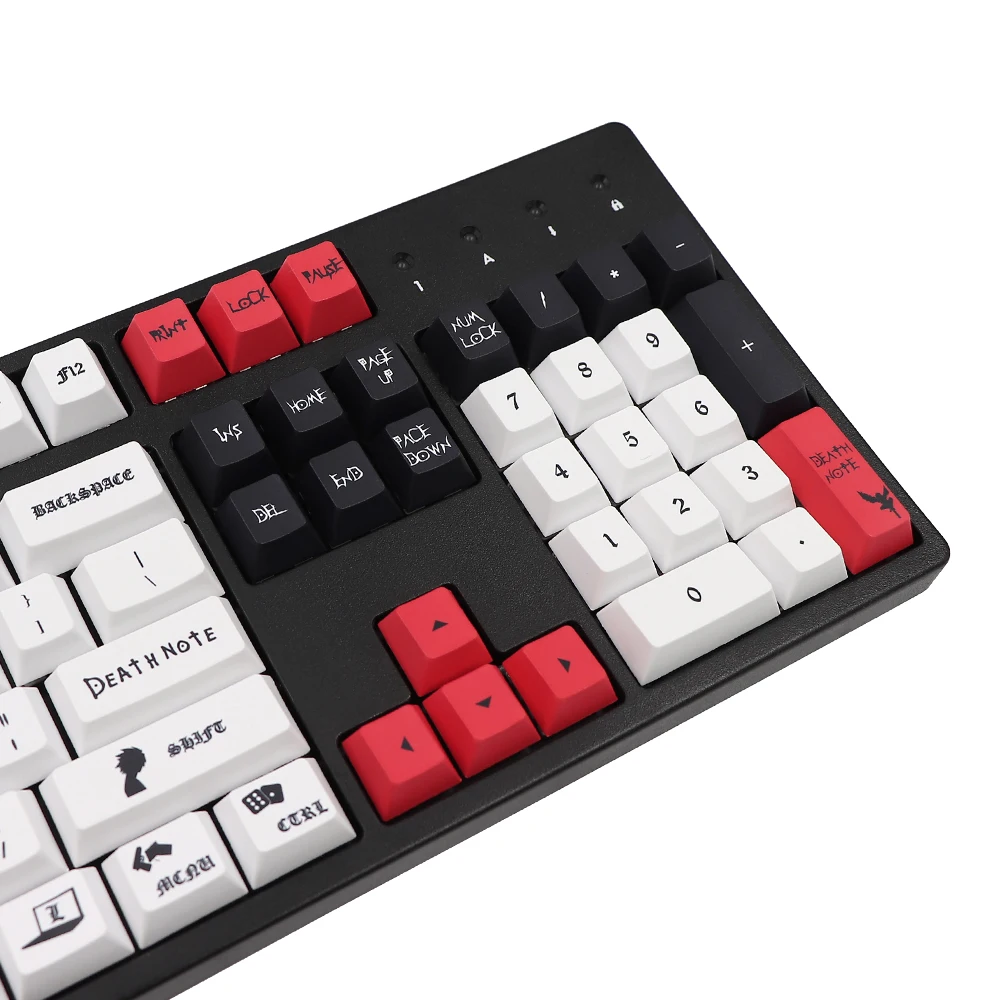 Tecla GMK-KEY Death Note para teclado mecánico, accesorio con diseño de cereza, Subb, personalizado, GK61, 64, 68, 96, 108, iso - imagen 4