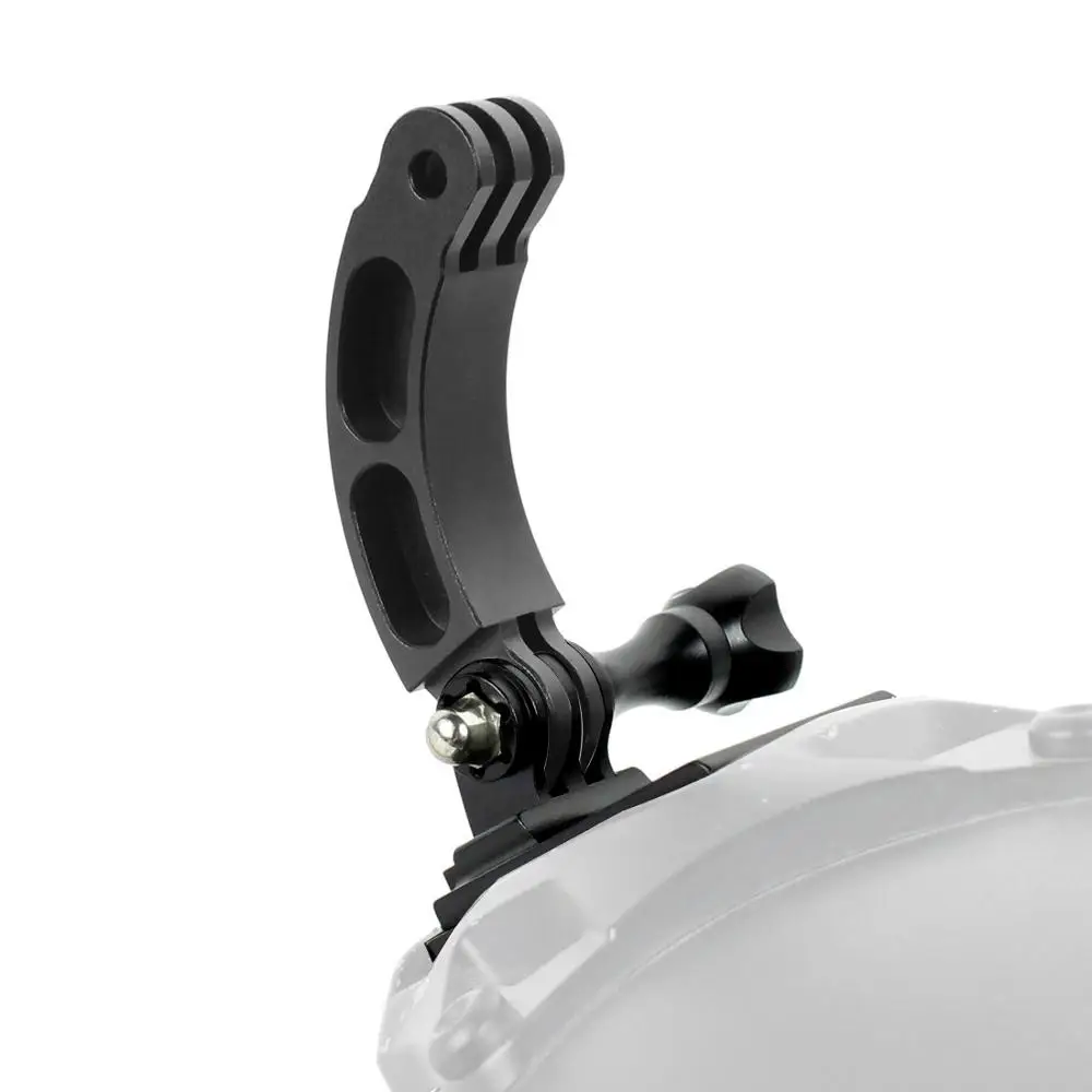 Base de soporte de montaje de casco NVG de 3 orificios de aluminio con adaptador de tornillo de brazo de extensión para Gopro YI Sjcam EKEN para cámara de acción OSMO - imagen 2