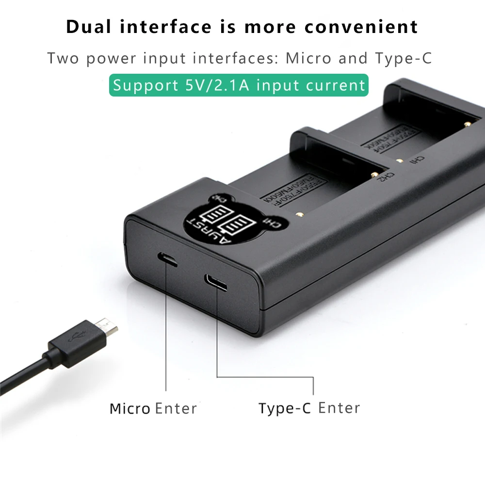 Batería de cámara NP-F550 NP-F570 NP F550 de 3200mAh + cargador USB LED para Sony NP-F330 NP-F530 NP-F570 NP-F730 NP-F750 CCD-RV100 - imagen 5