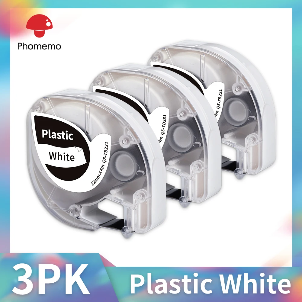 3PK White Plastic