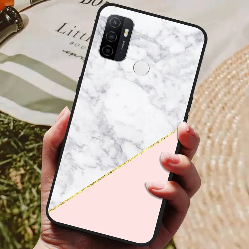 Funda de silicona blanda Para OPPO A53S 2020, carcasa pintada de Lobo y gato, funda trasera Para OPPO A53 A 53, OPPOA53 4G A 53S - imagen 3