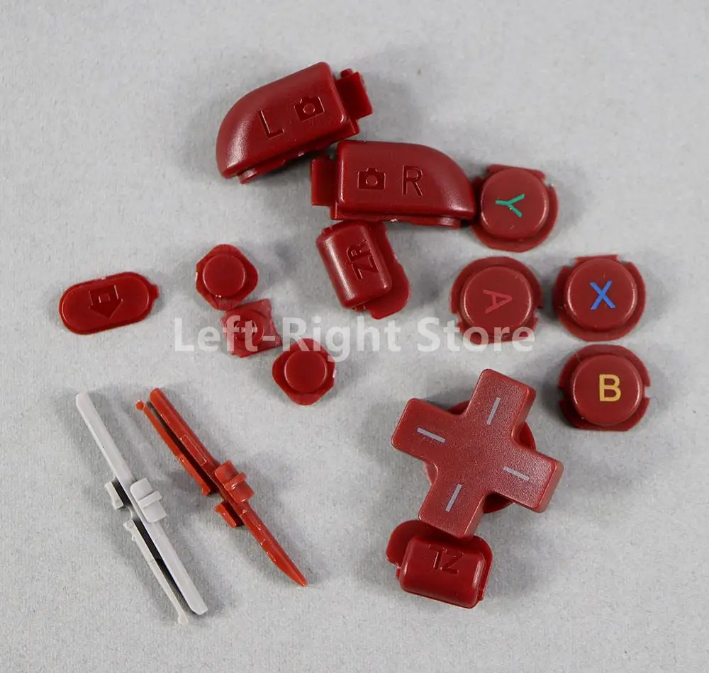 2 juegos para Nintendo nuevo 3DS XL/nuevo 3DS LL 2015 nueva versión D Pad para Nintendo nueva consola 3DSXL A B X YButton botones de encendido para el hogar - imagen 3