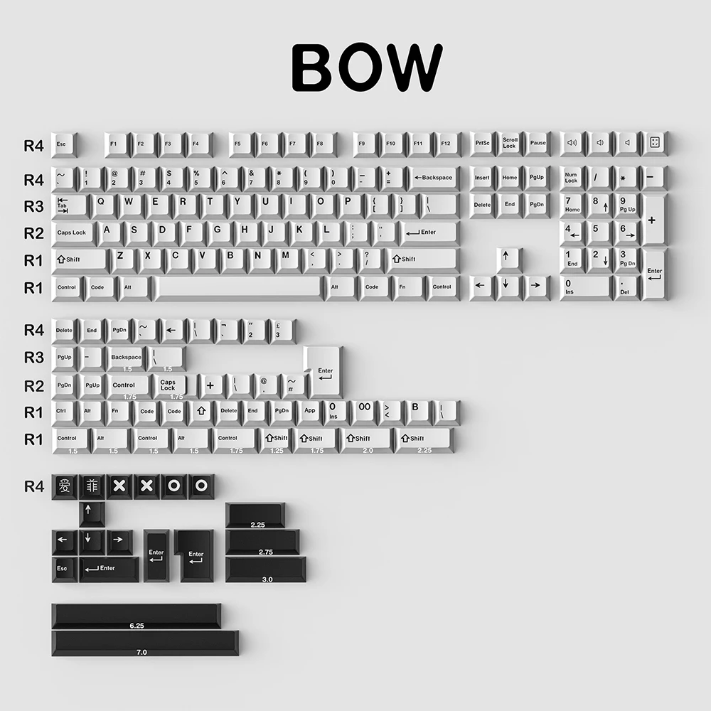 GMK Clone Bow Wob 121 teclas Cherry Profile Double Shot Keycap inglés personalizado personalidad Keycaps para teclado mecánico 61 - imagen 2