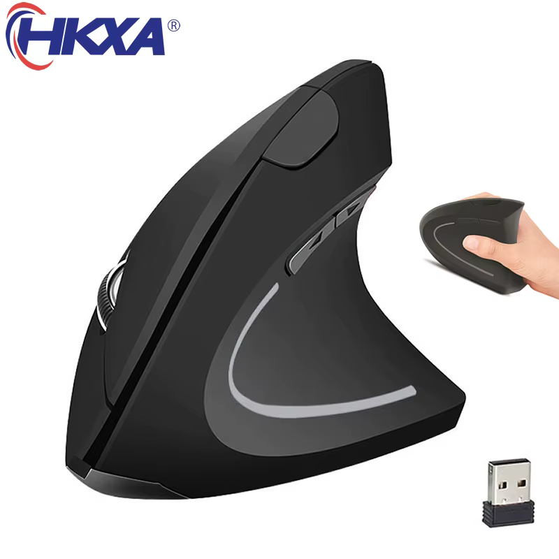 HKXA Ratón Vertical Gaming Inalámbrico Ergonómico USB - imagen 3