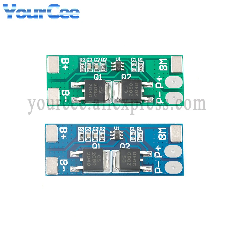 2 uds BMS 2S 6,4 V 7,4 V 8A módulo de placa de protección de batería de litio 2 celdas PCB PCM para carga de paquete de celda de banco de energía - imagen 4